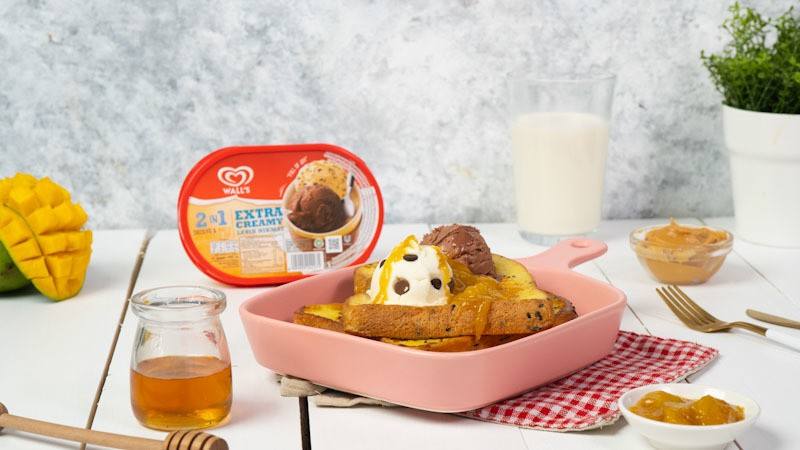 Resep French Toast with Ice Cream & Mango Sauce - MAHI