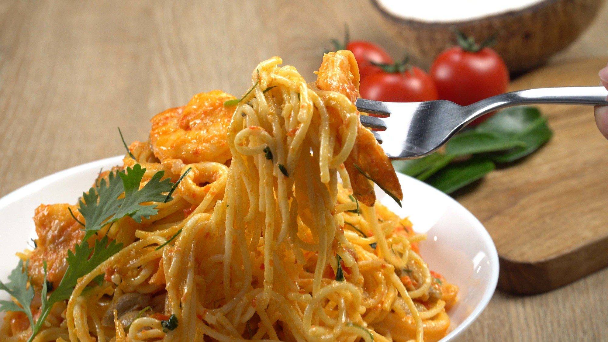 Resep Spaghetti Tom Yum Seafood - MAHI