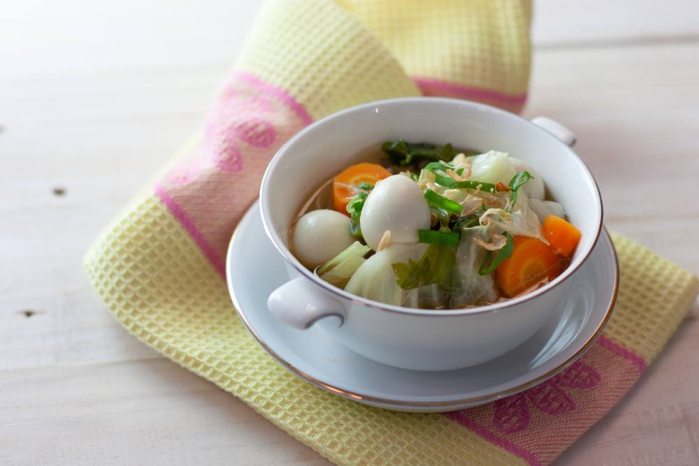 Resep Sup Telur Puyuh Sayuran untuk MPASI - MAHI
