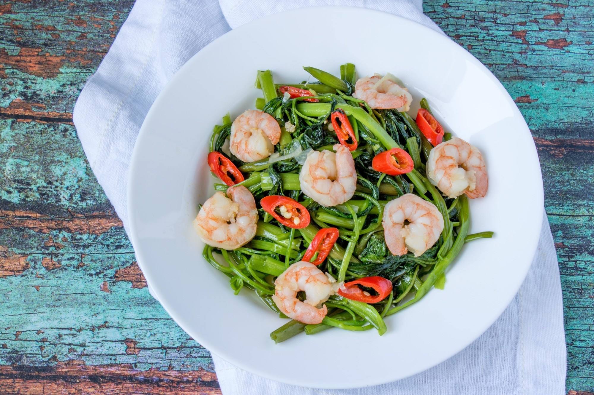 Resep Tumis Kangkung Spesial Udang - Masak Apa Hari Ini?