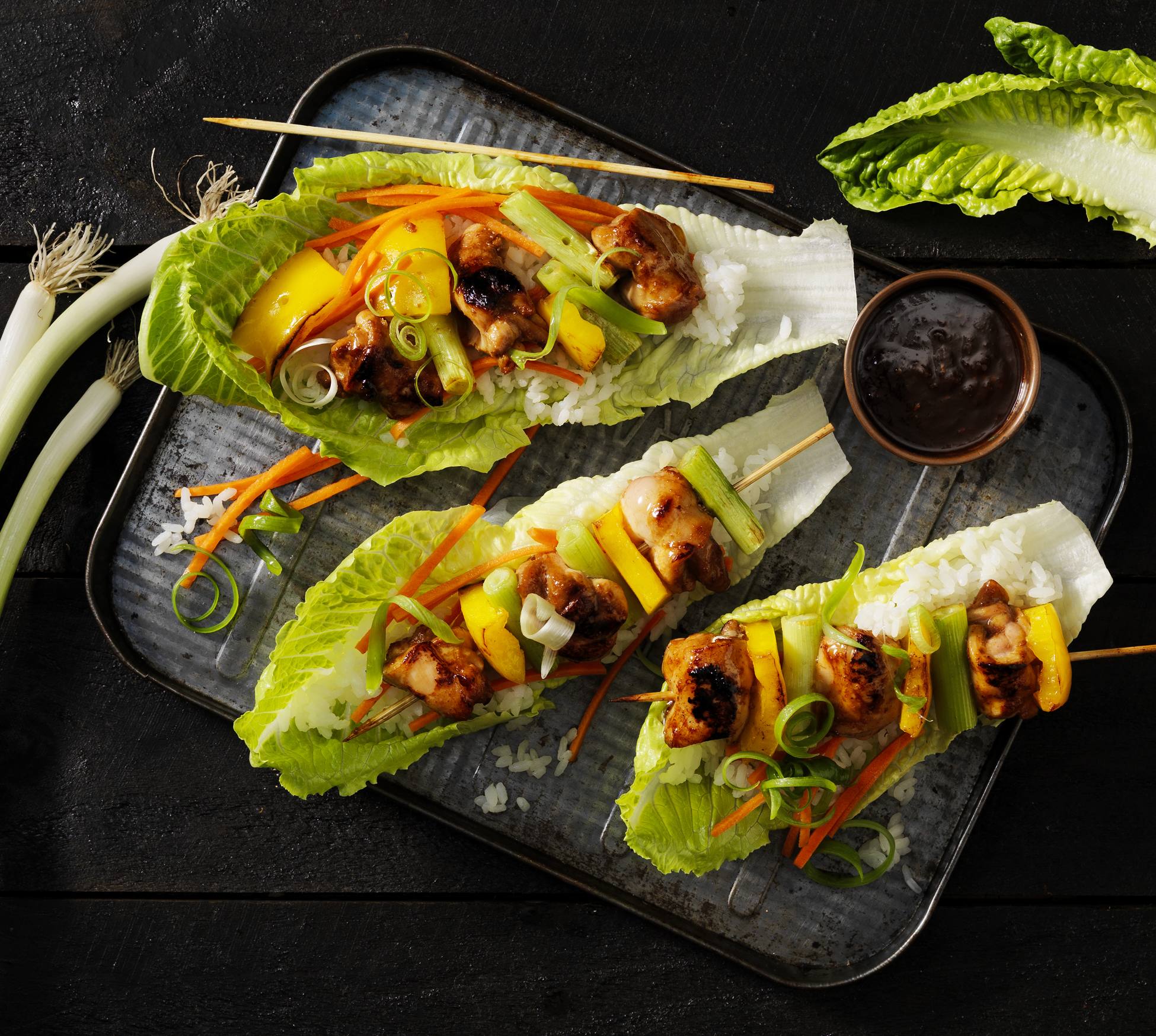 Korean Spicy Chicken Skewers 35 Mins  recipe