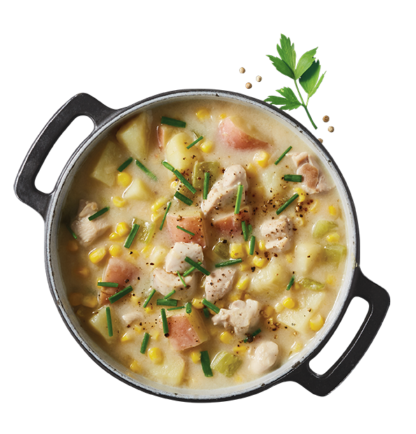 Chicken and Corn Chowder 50 Mins  recipe