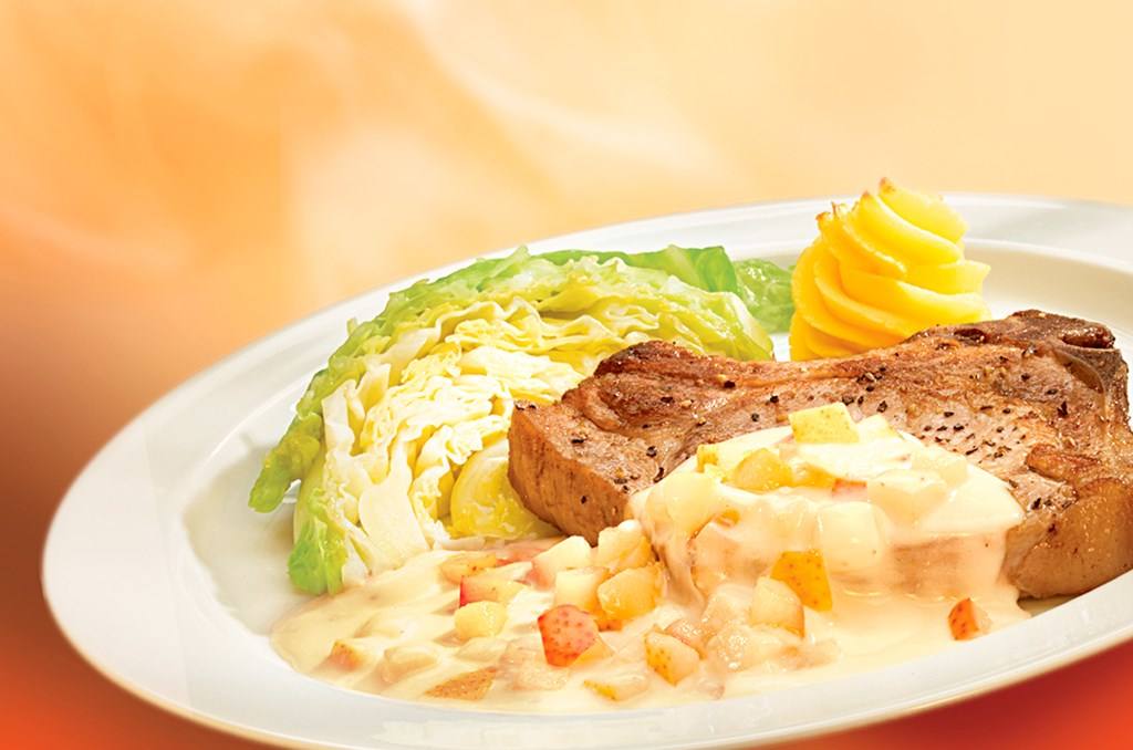 Gorgonzola-Birnen-Sauce z. B. zu Koteletts Rezept - Rezept & Bild