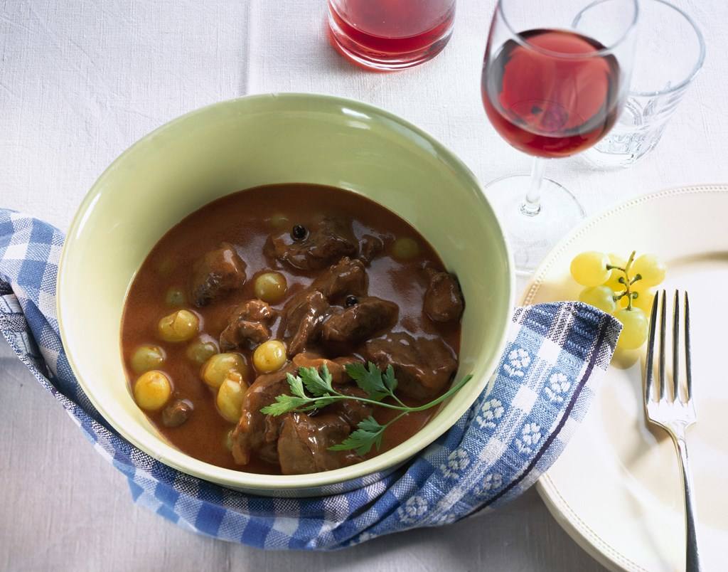 Hirschragout mit Trauben Rezept - Rezept & Bild