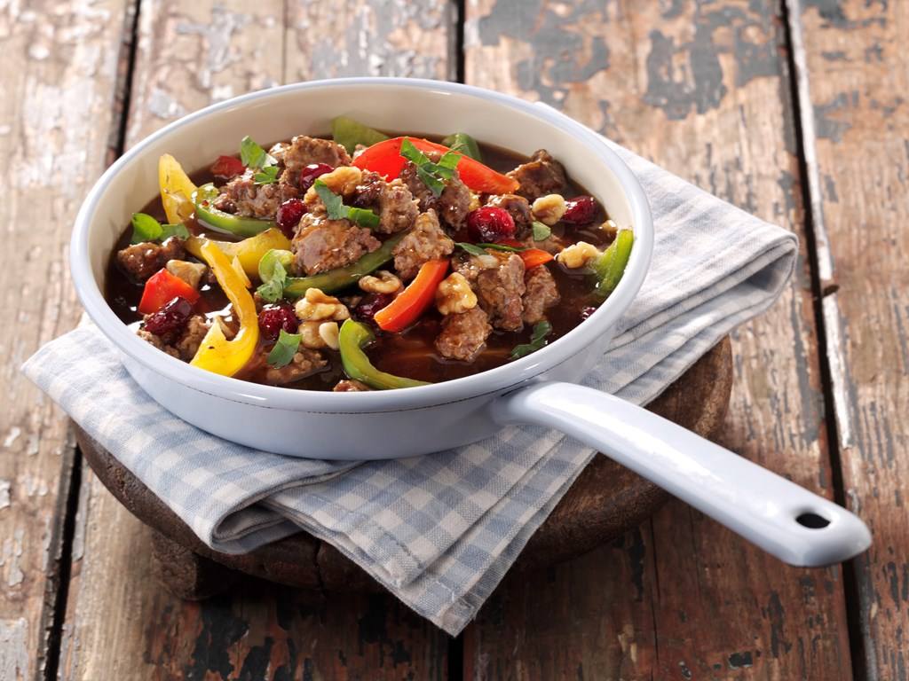 Paprika-Hack-Pfanne Rezept - Rezept & Bild