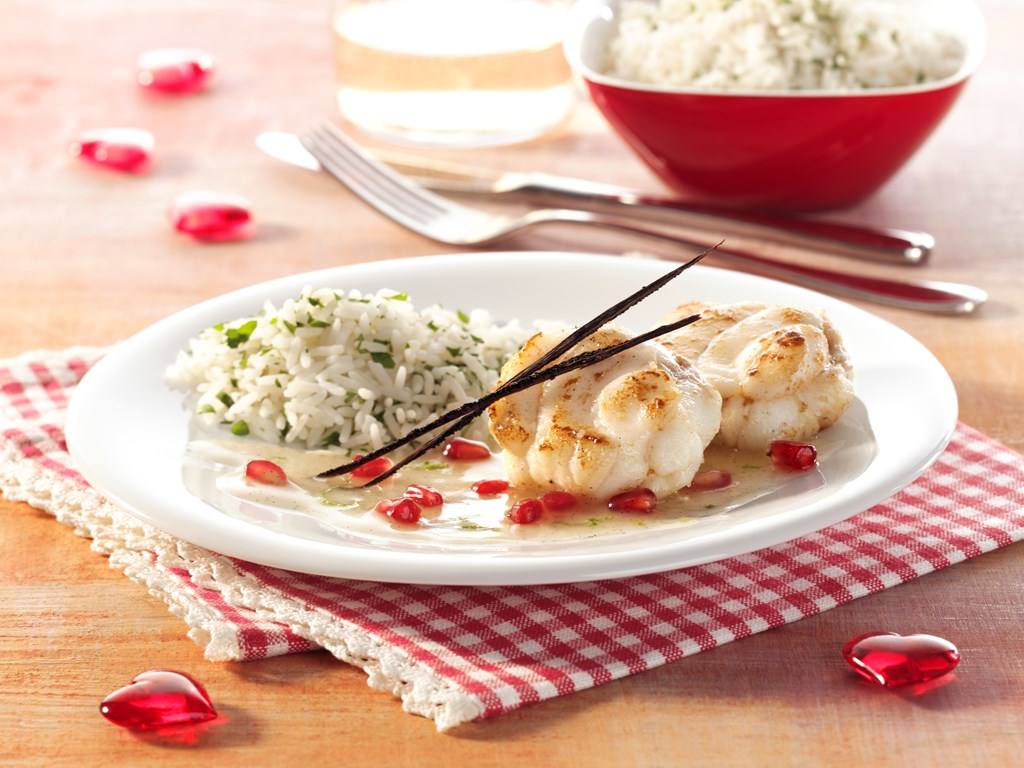 Seeteufelmedaillons in Limetten-Vanille-Sauce Rezept - Rezept & Bild