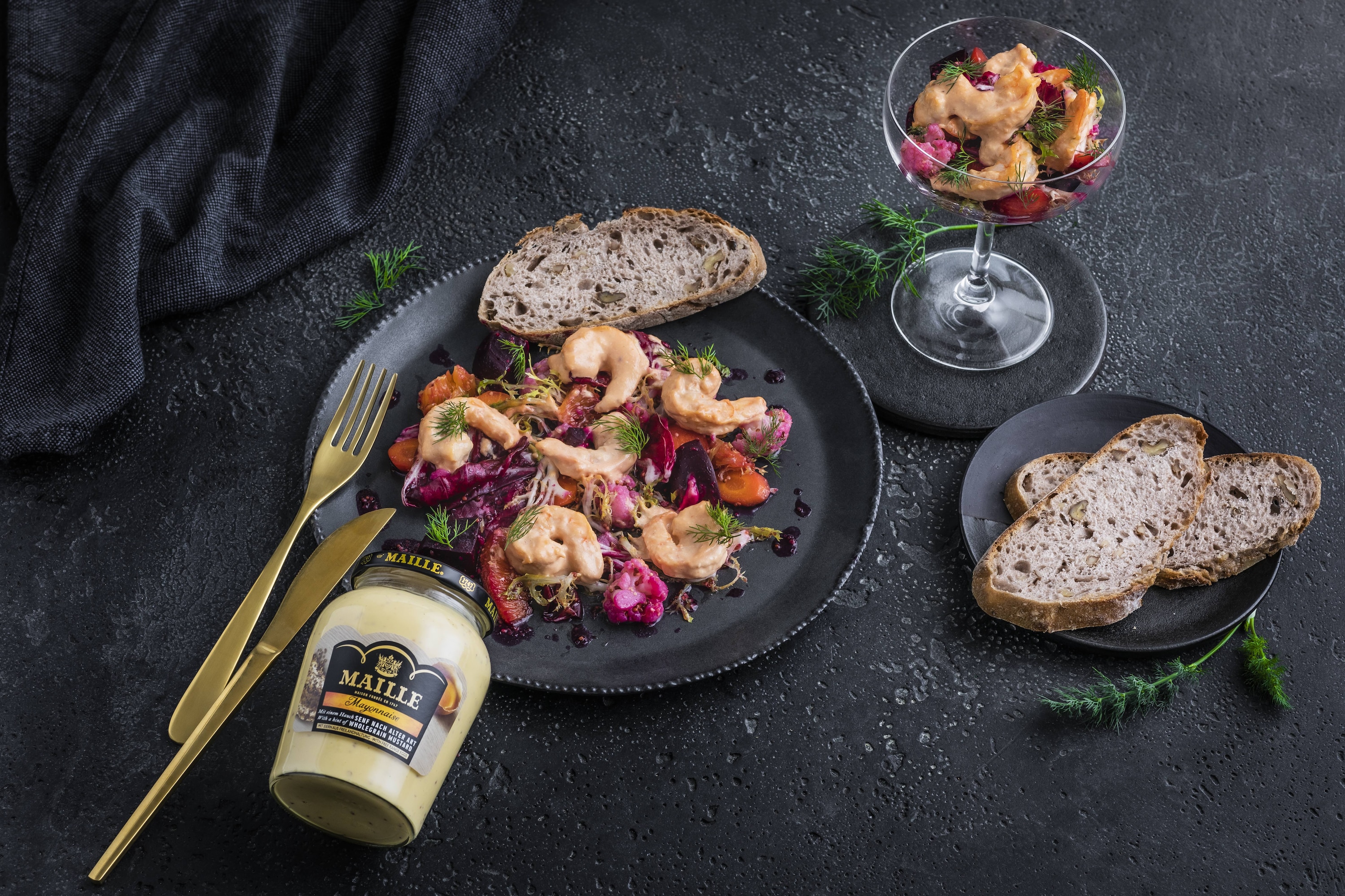 Winterlicher Garnelencocktail mit Senfvinaigrette 48 Minutes  recipe