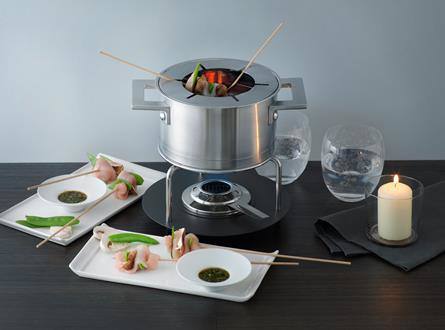 Fondue chinoise asia et mini brochettes