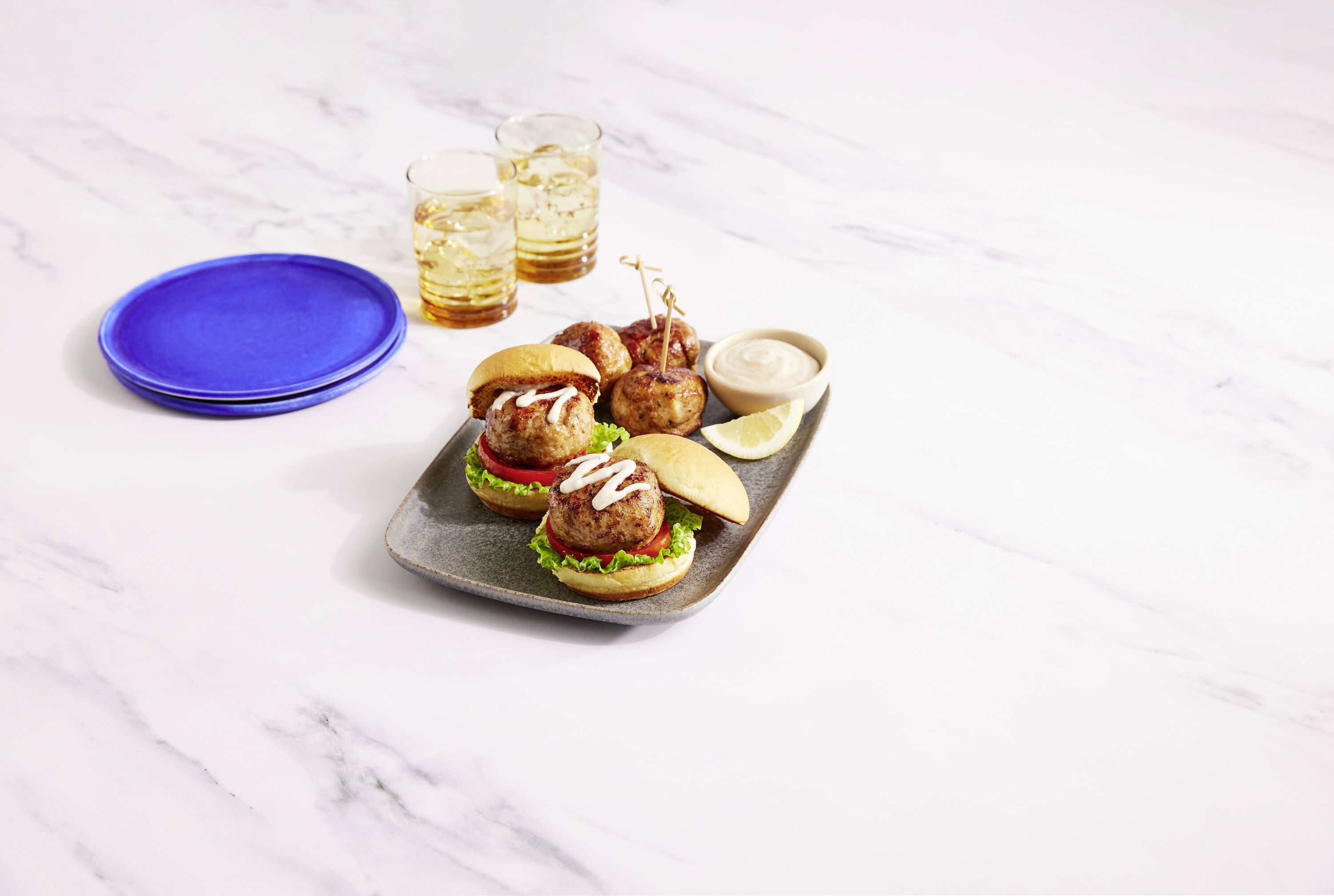 Super Moist Garlic Parmesan Chicken Meatballs