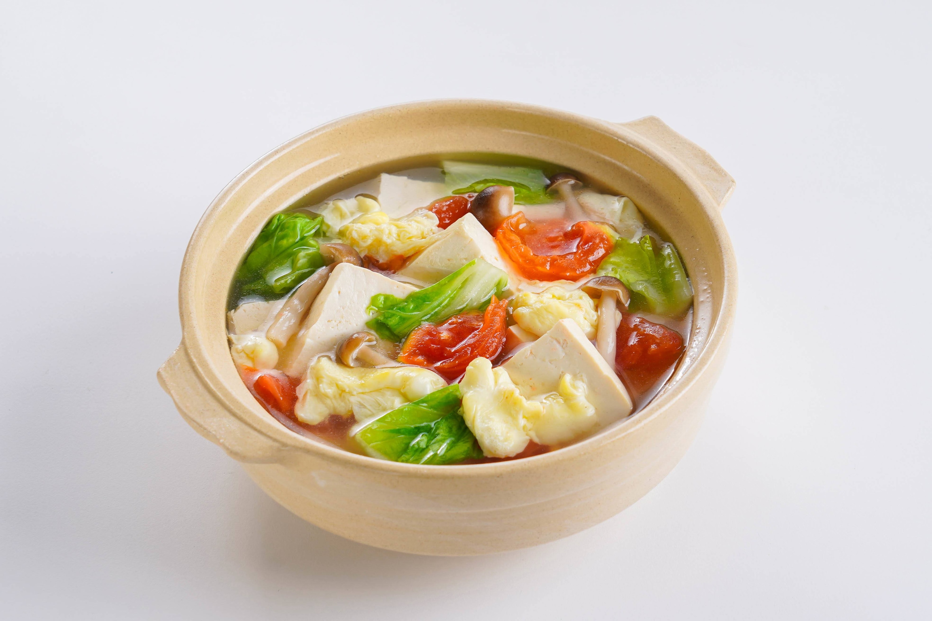 白菜豆腐蛋花湯