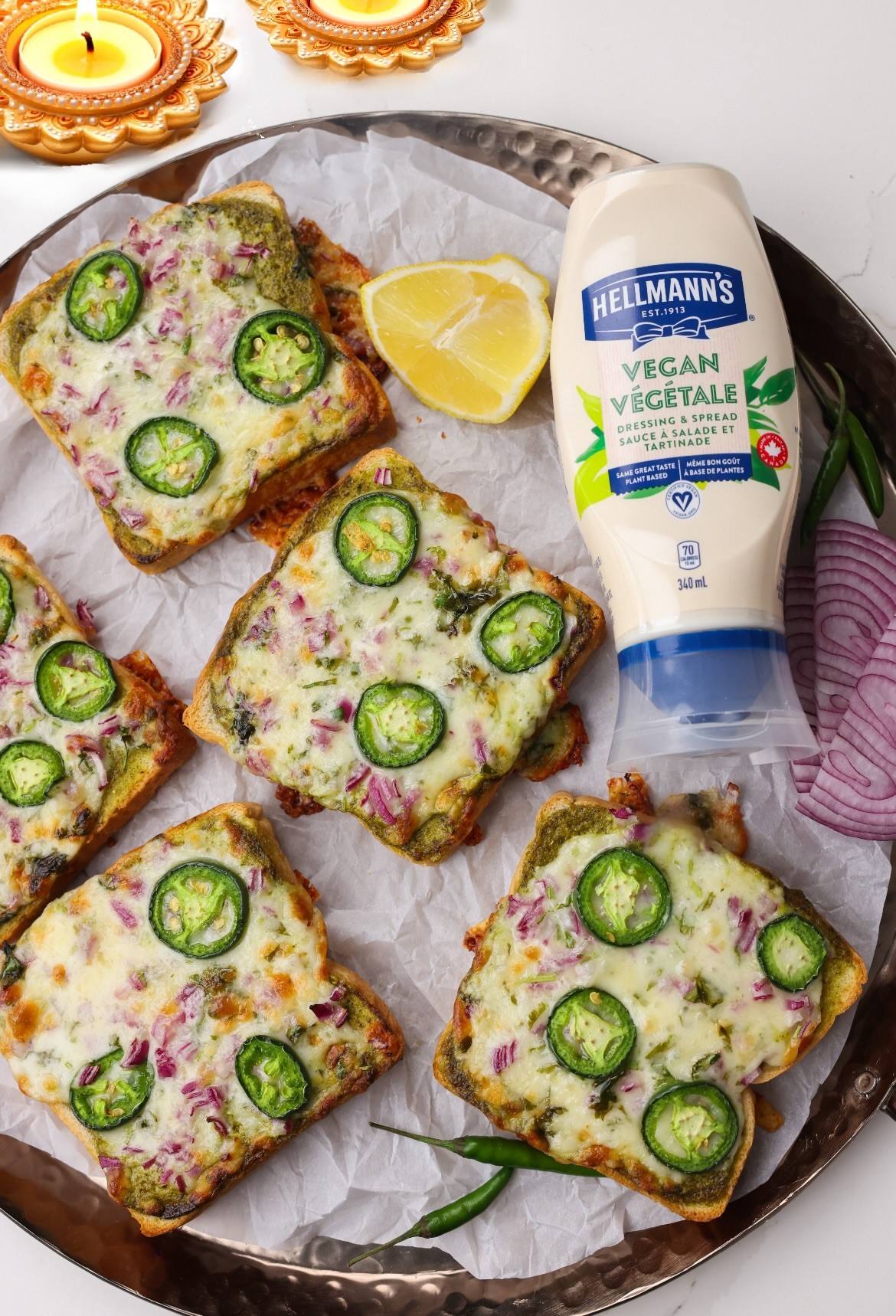 Vijaya Silveraju's Hariyali Chili Cheese Toast