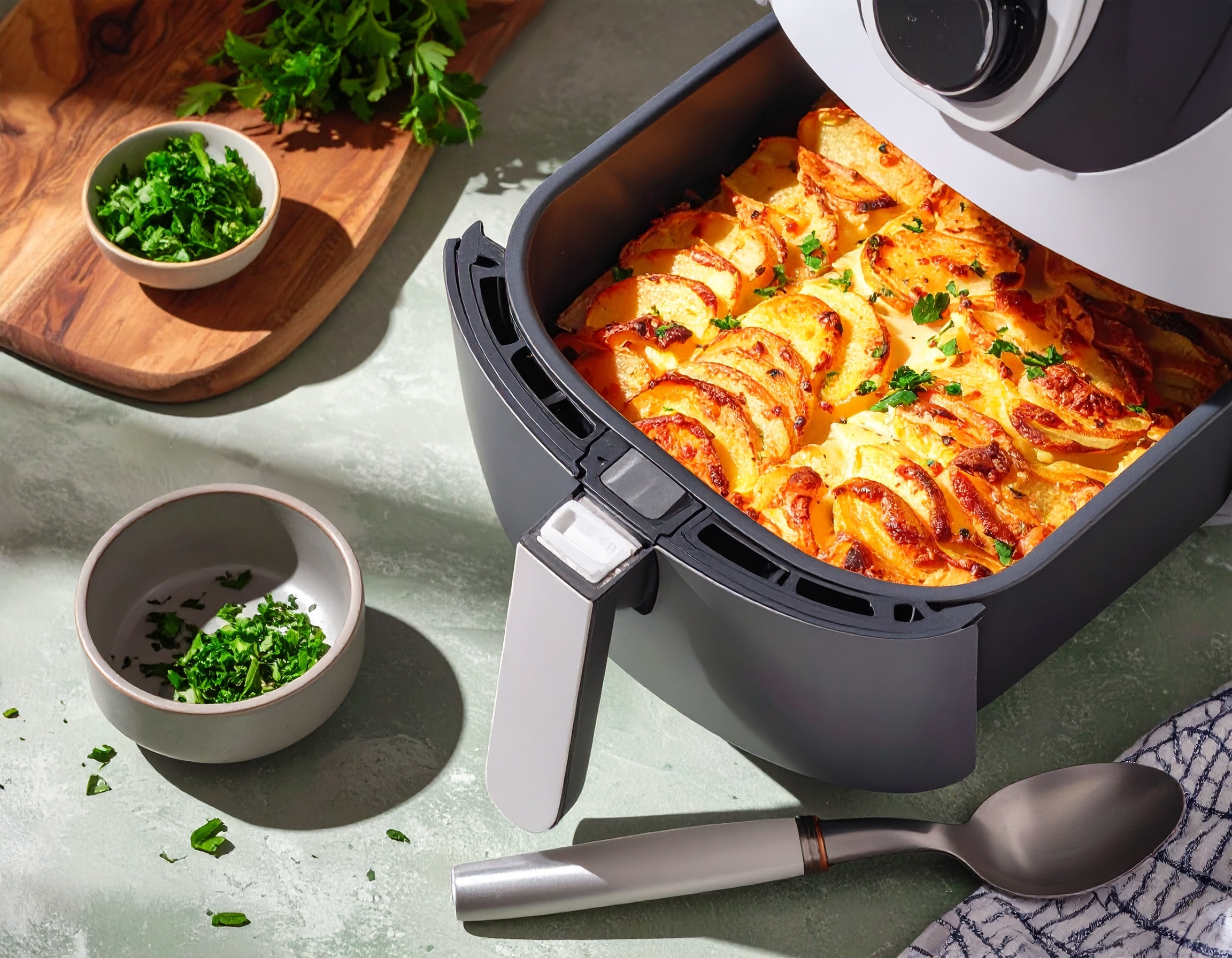 Knorr - Kartoffelgratin in der Heißluftfritteuse