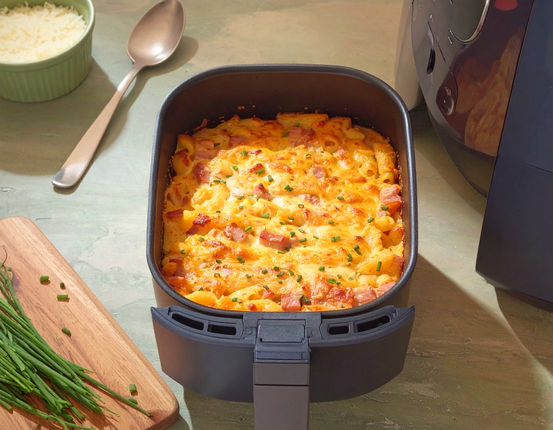 Knorr - Nudel-Schinken Gratin in der Heißluftfritteuse