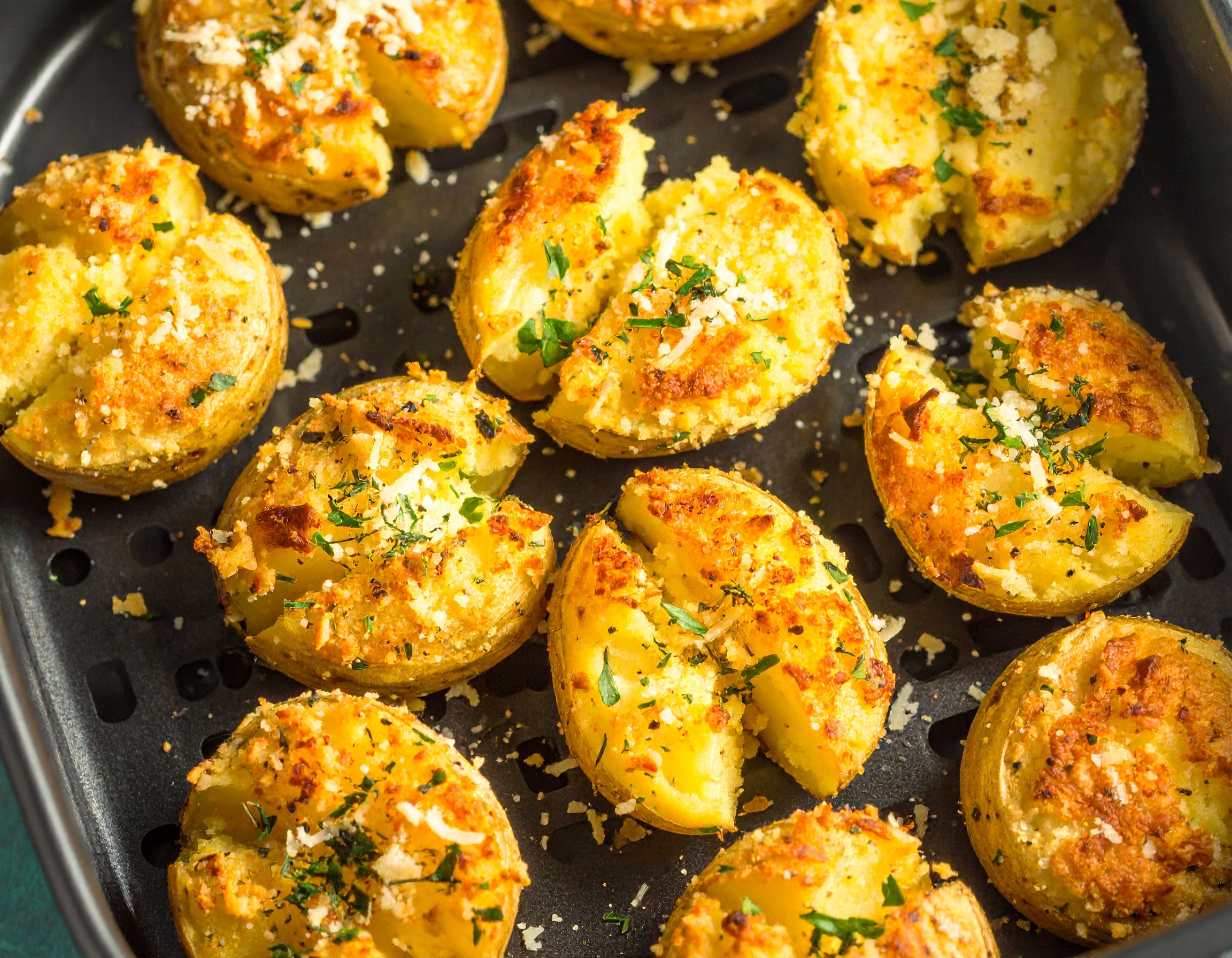 Knorr - Smashed Potatoes in der Heißluftfritteuse