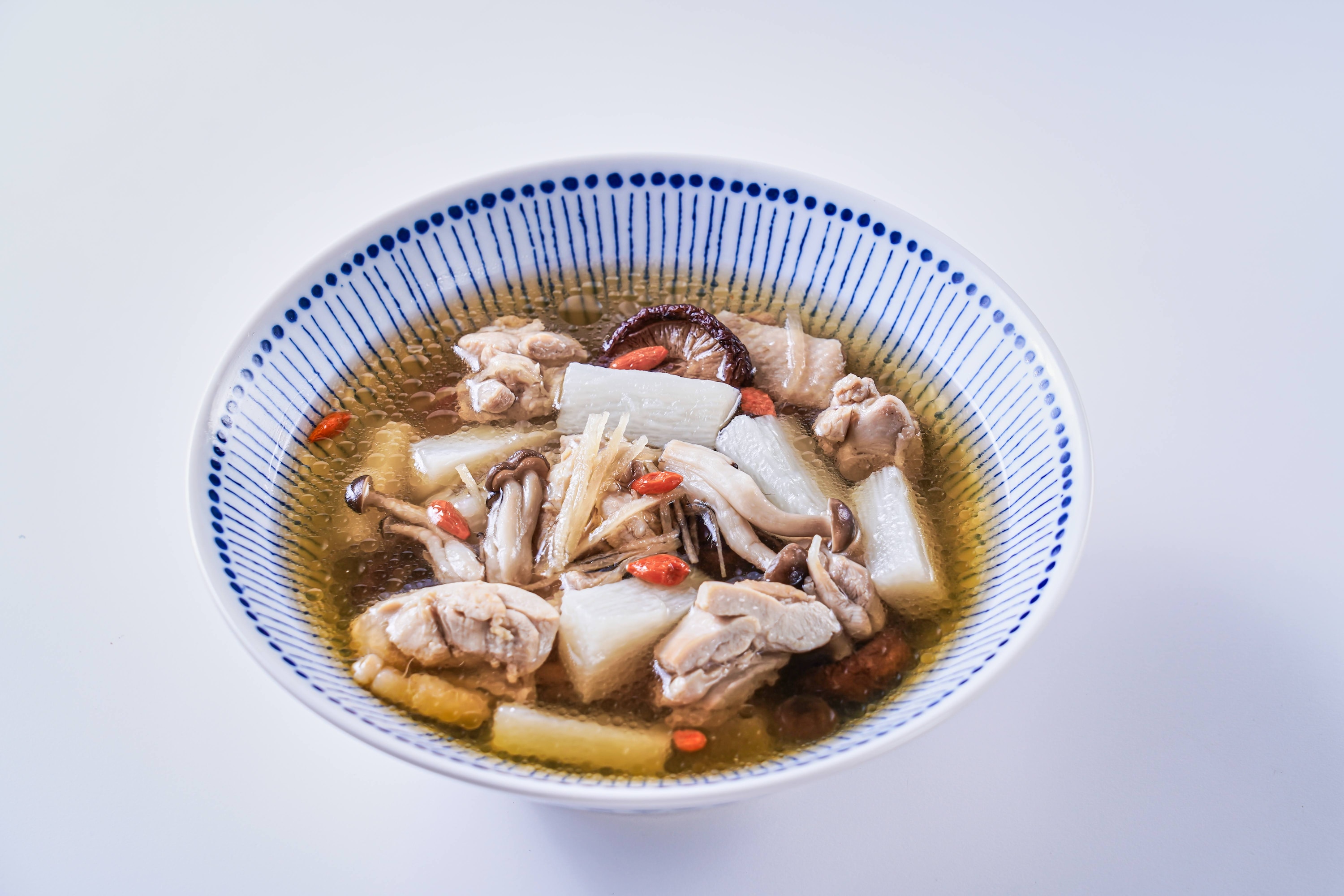 山藥菇菇雞湯
