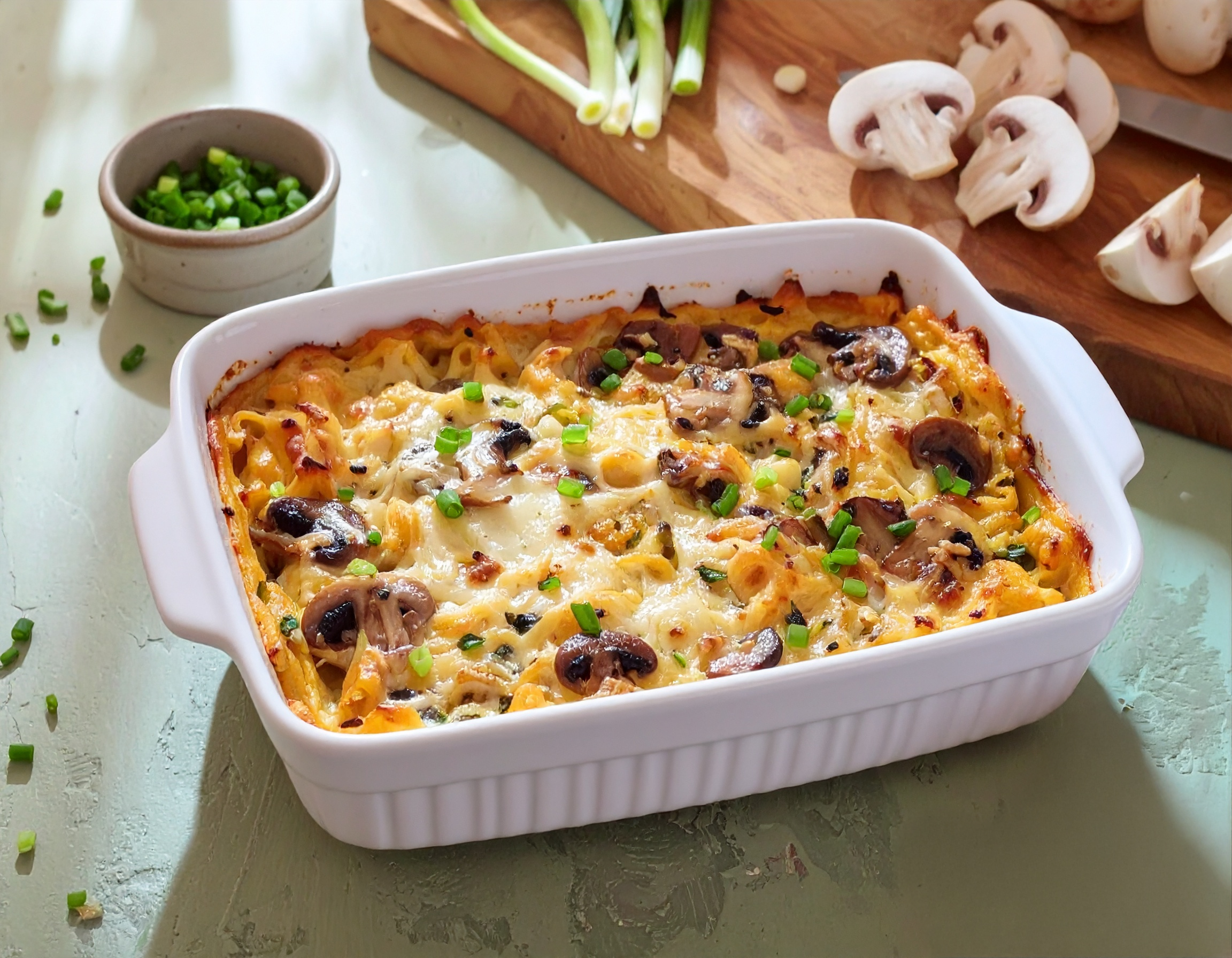 Knorr - Champignon Käse Spätzle Auflauf