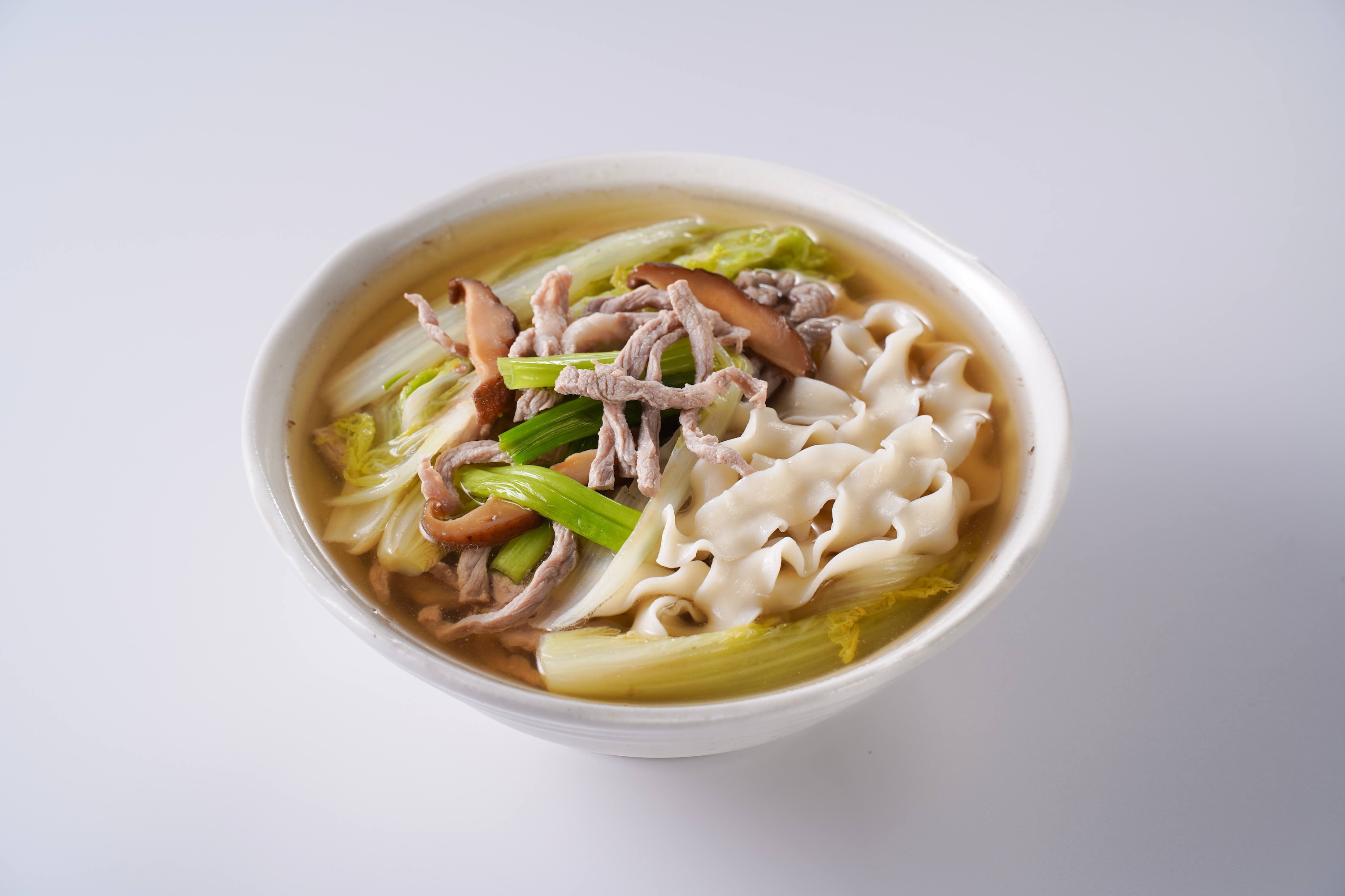 白菜香菇肉絲煨麵