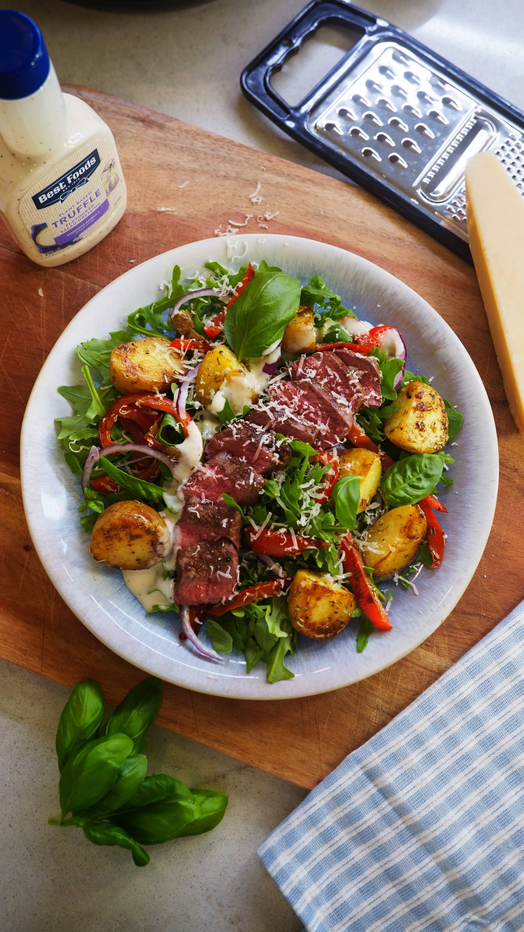 Steak & Truffle Salad 25 Mins  recipe