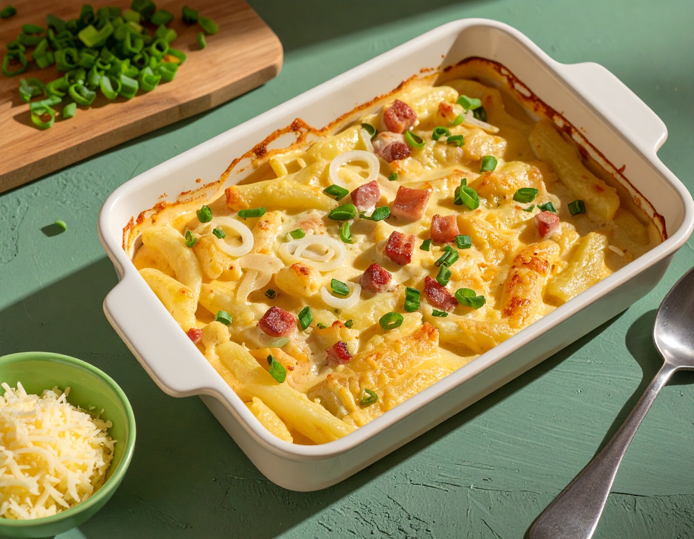 Knorr - Schupfnudel Auflauf Flammkuchen Style 40 Min  recipe