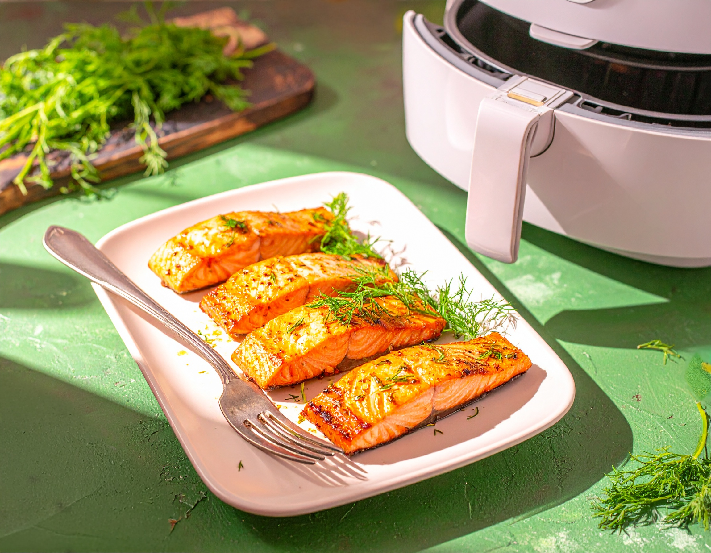 Knorr - Lachsfilet in der Heißluftfritteuse 27 Min  recipe