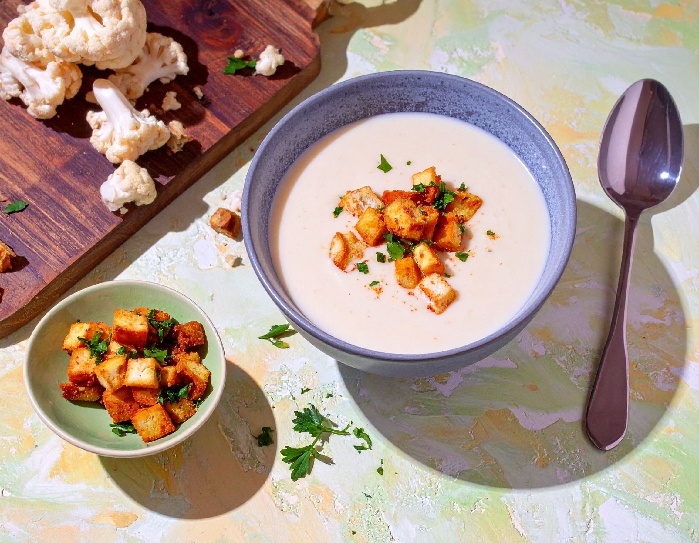 Knorr - Cremige Tofu-Blumenkohl-Suppe 30 Min  recipe