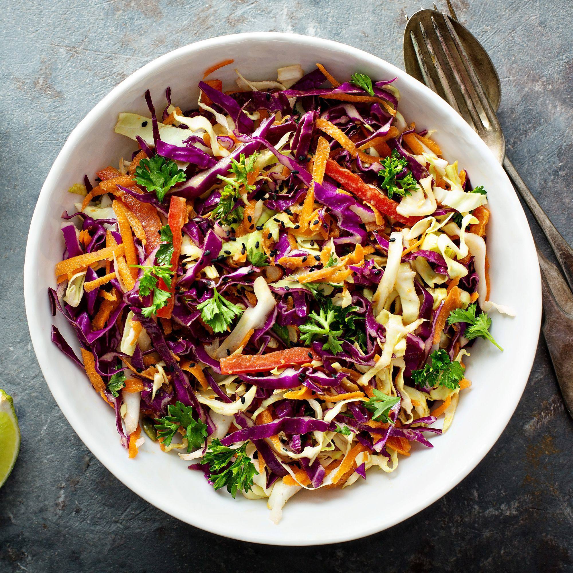 Ginger lime cabbage slaw 5 Mins  recipe