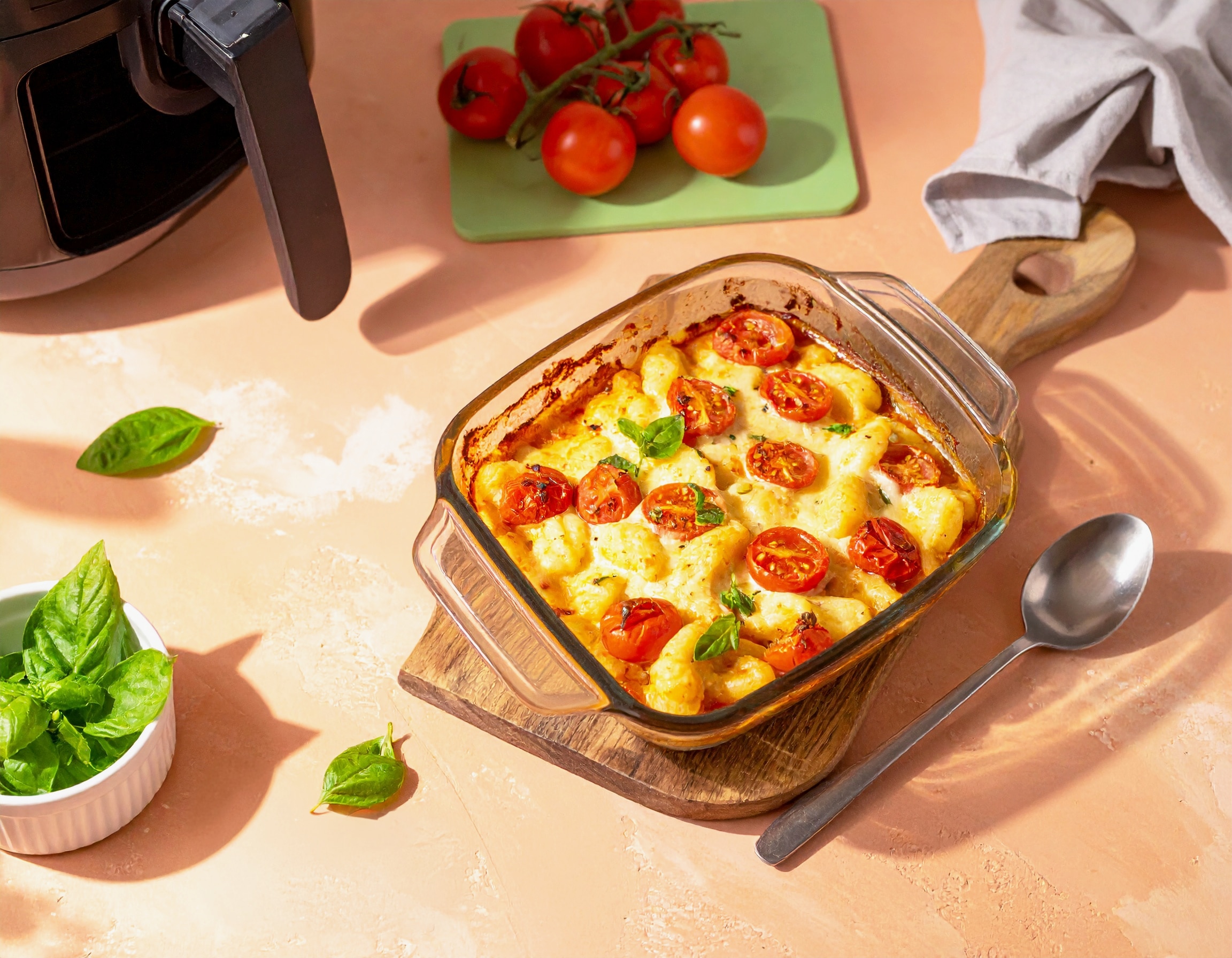 Knorr - Gnocchi-Auflauf alla Caprese in der Heißluftfritteuse 25 Min  recipe