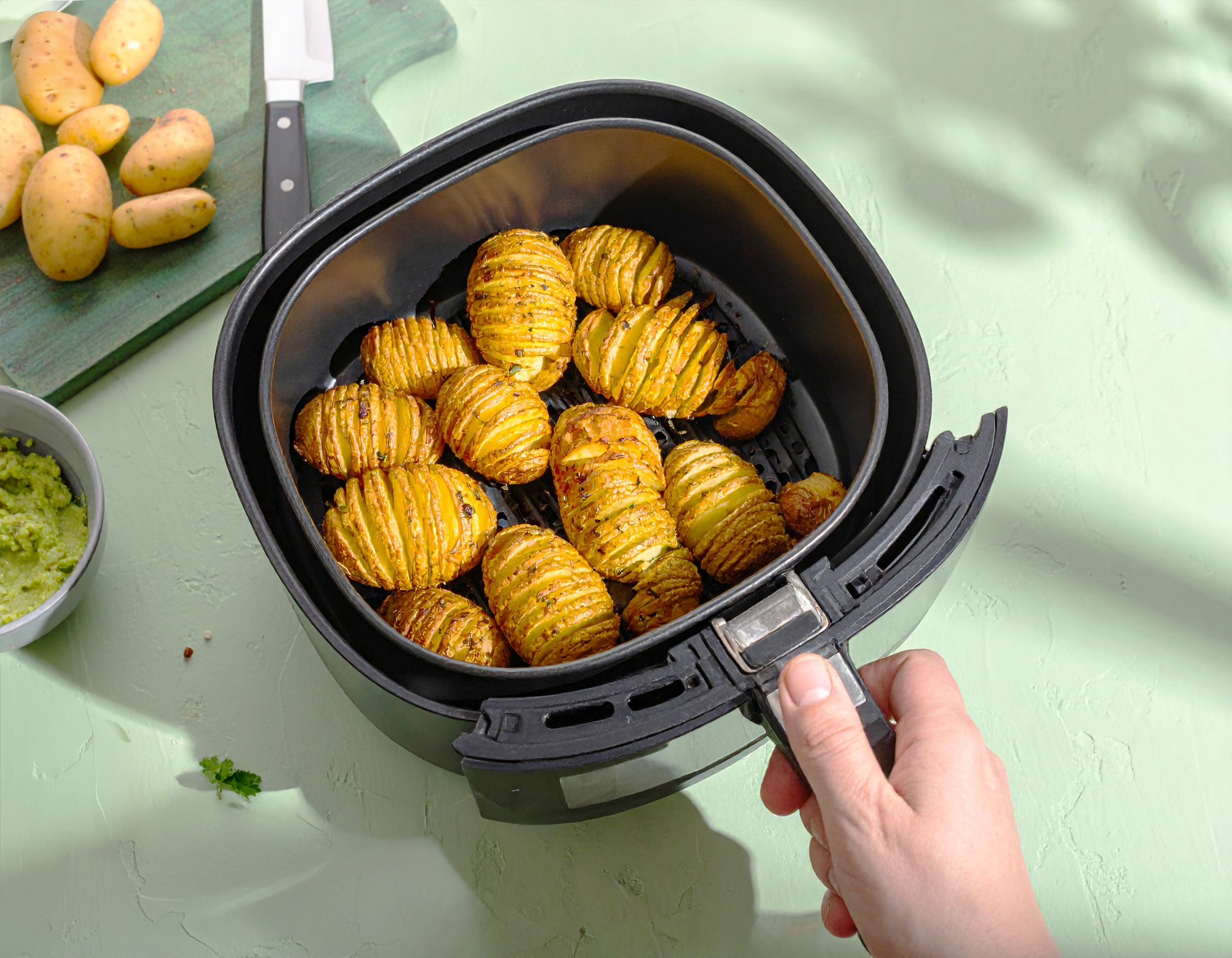 Knorr - Fächerkartoffeln in der Heißluftfritteuse