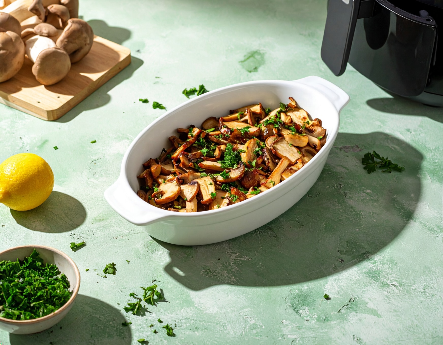 Knorr - Knoblauch Kräuterseitlinge in der Heißluftfritteuse 22 Min  recipe