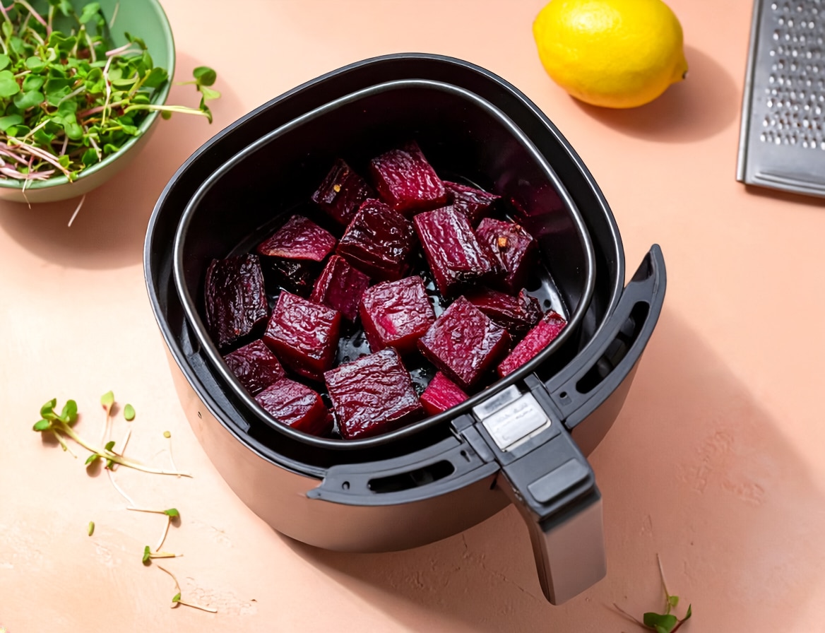 Knorr - Geschmorte Rote-Bete-Würfel in der Heißluftfritteuse 24 Min  recipe