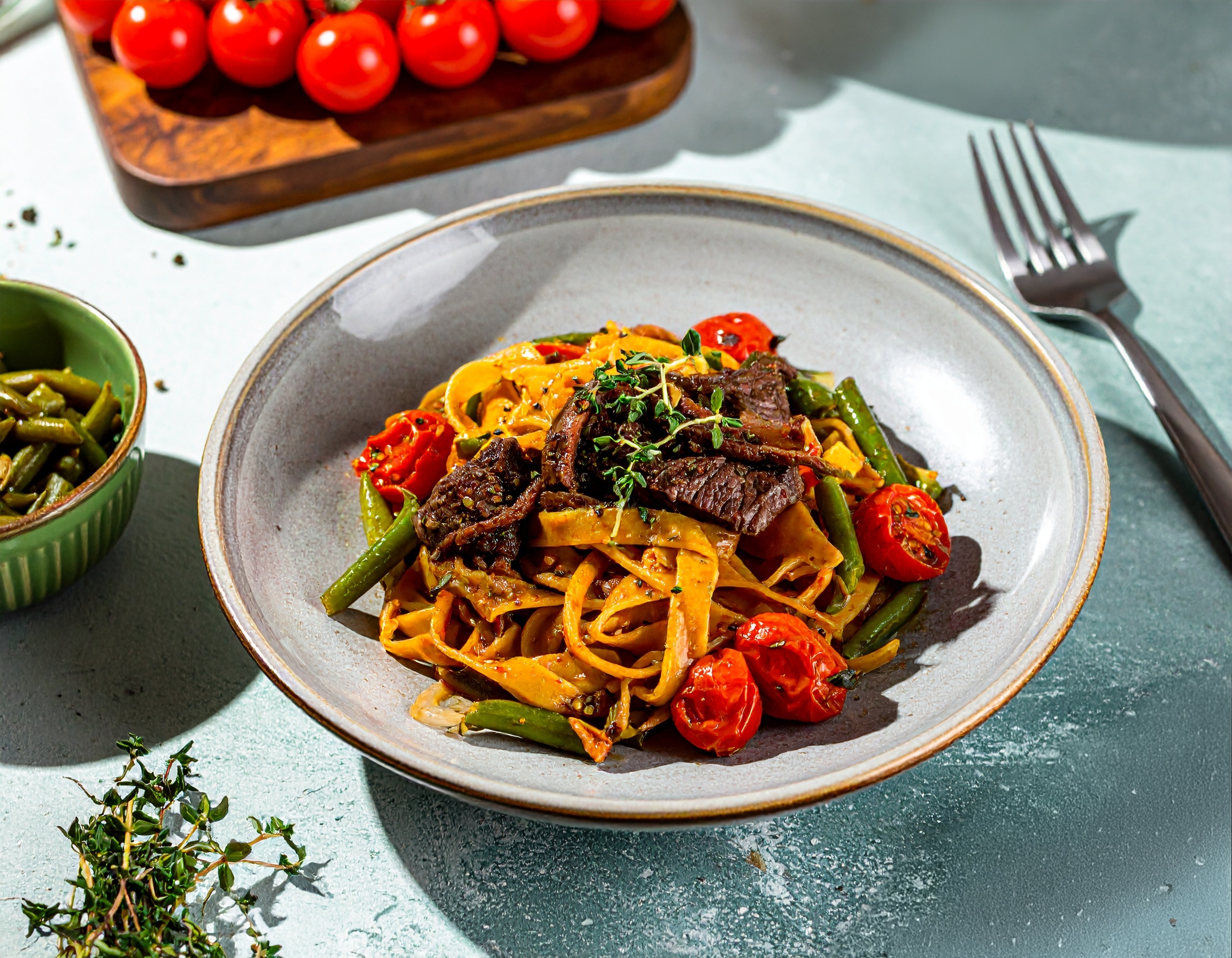 Knorr - Tagliatelle mit Rinderhüftstreifen 25 Min  recipe