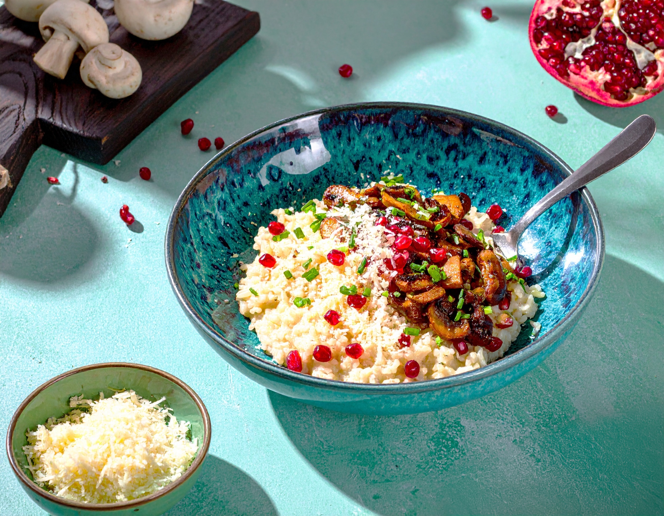 Knorr - Risotto mit Champignons und Granatapfelkernen 50 Min  recipe