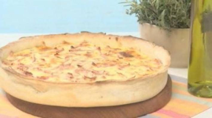 Tarta de jamón y queso