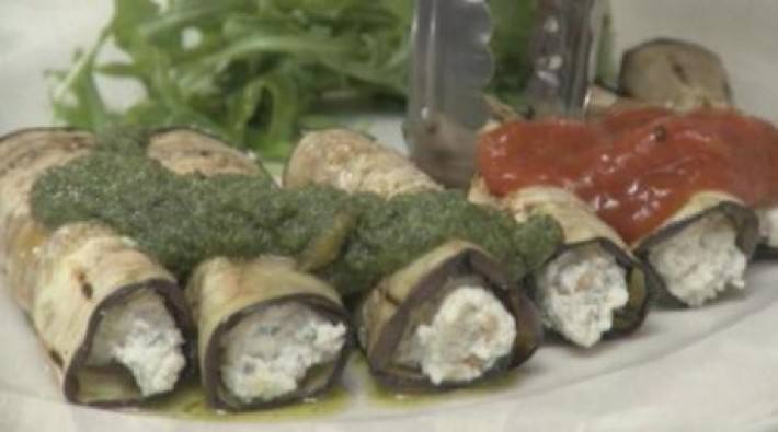 Arrolladitos de berenjena