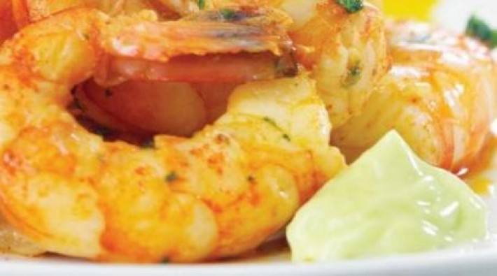 Pinchos de langostinos