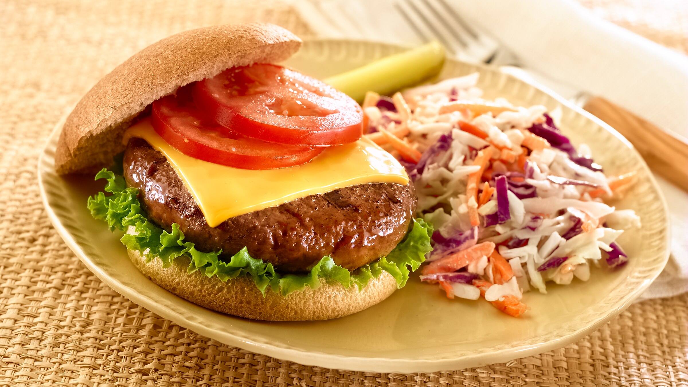 Cheeseburgers and Coleslaw Recipe