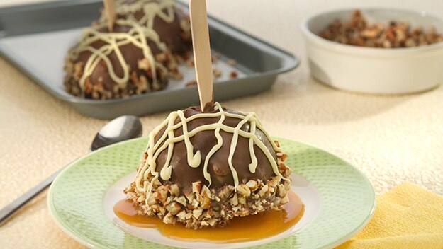 Chocolate-Covered Caramel Apple Sundaes