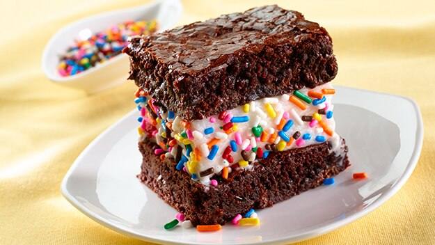 Brownie Ice Cream Sandwiches