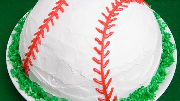 Baseball Ice Cream Cake