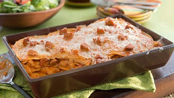 Enchiladas Rosa de Camarones y Chorizo