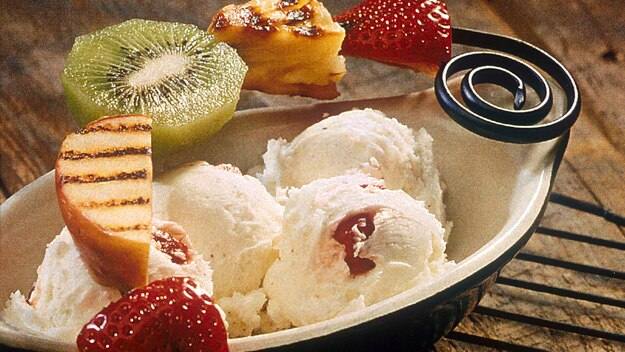 Grilled Fruit Sundaes