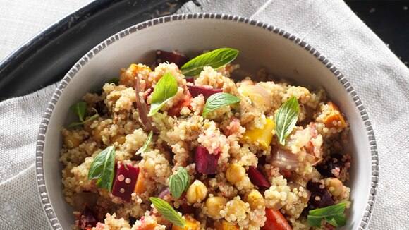Salade de quinoa et légumes grillés