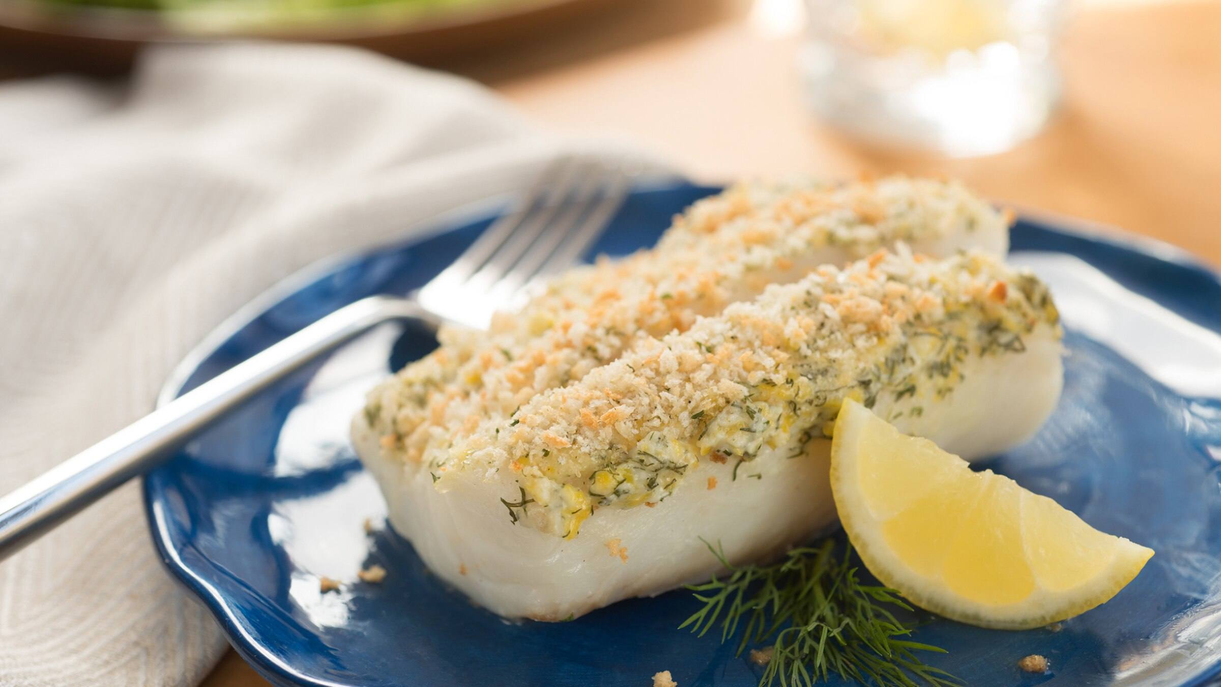 Lemon Dill Crusted Cod Recipe