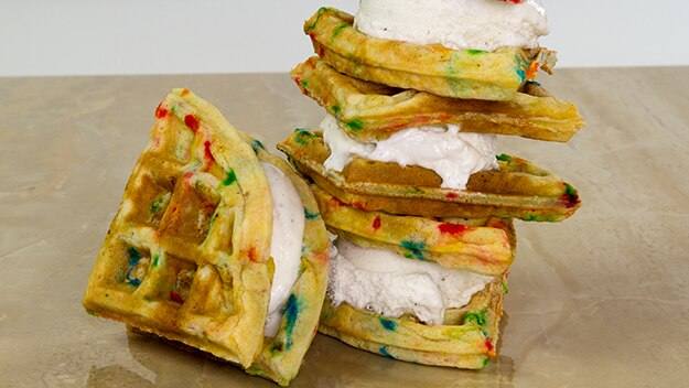 Waffle Ice Cream Sandwiches