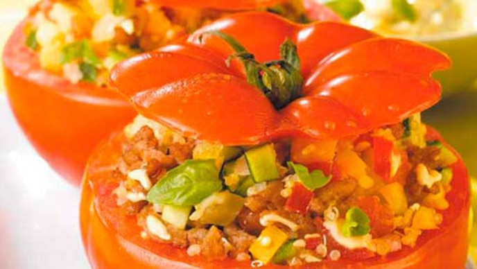 Tomatoes Stuffed With Vegetables