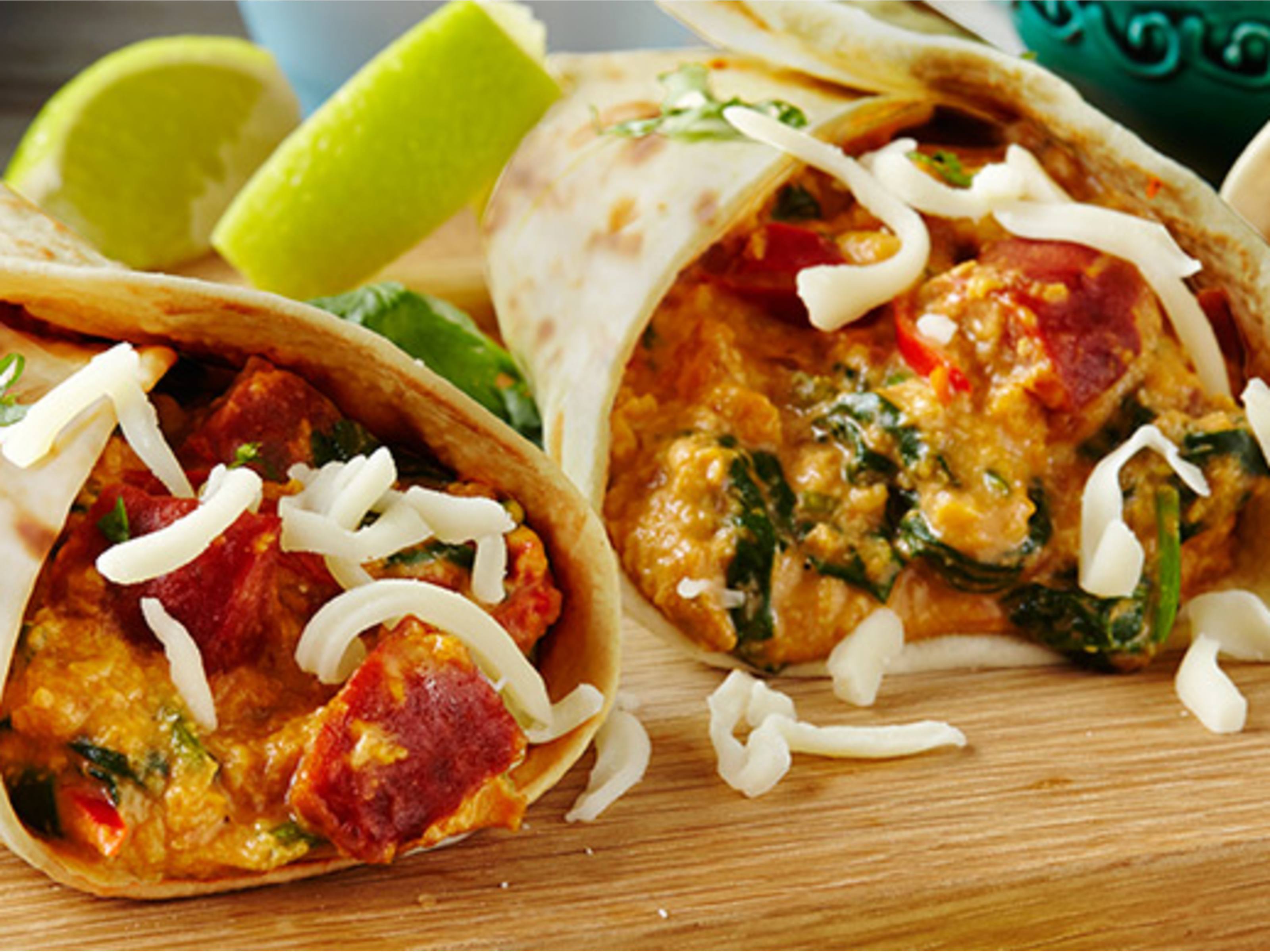 Burritos con chorizo