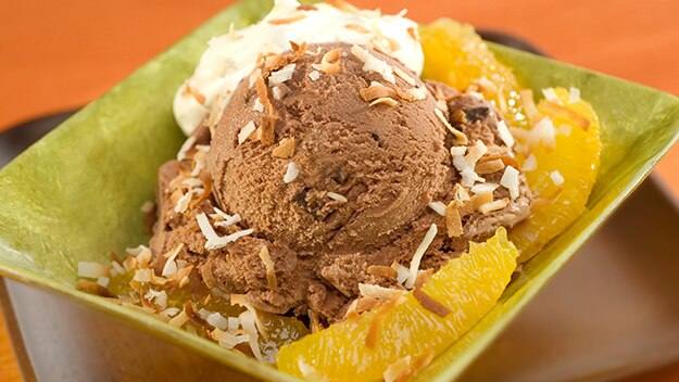 Sundaes de chocolate del estado soleado