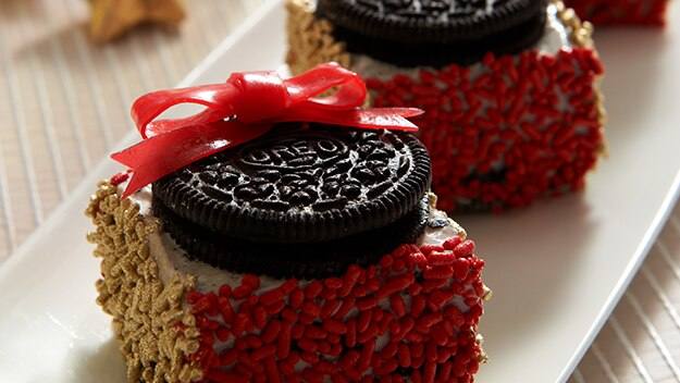 Sándwiches helados con Oreo para regalar en Navidad