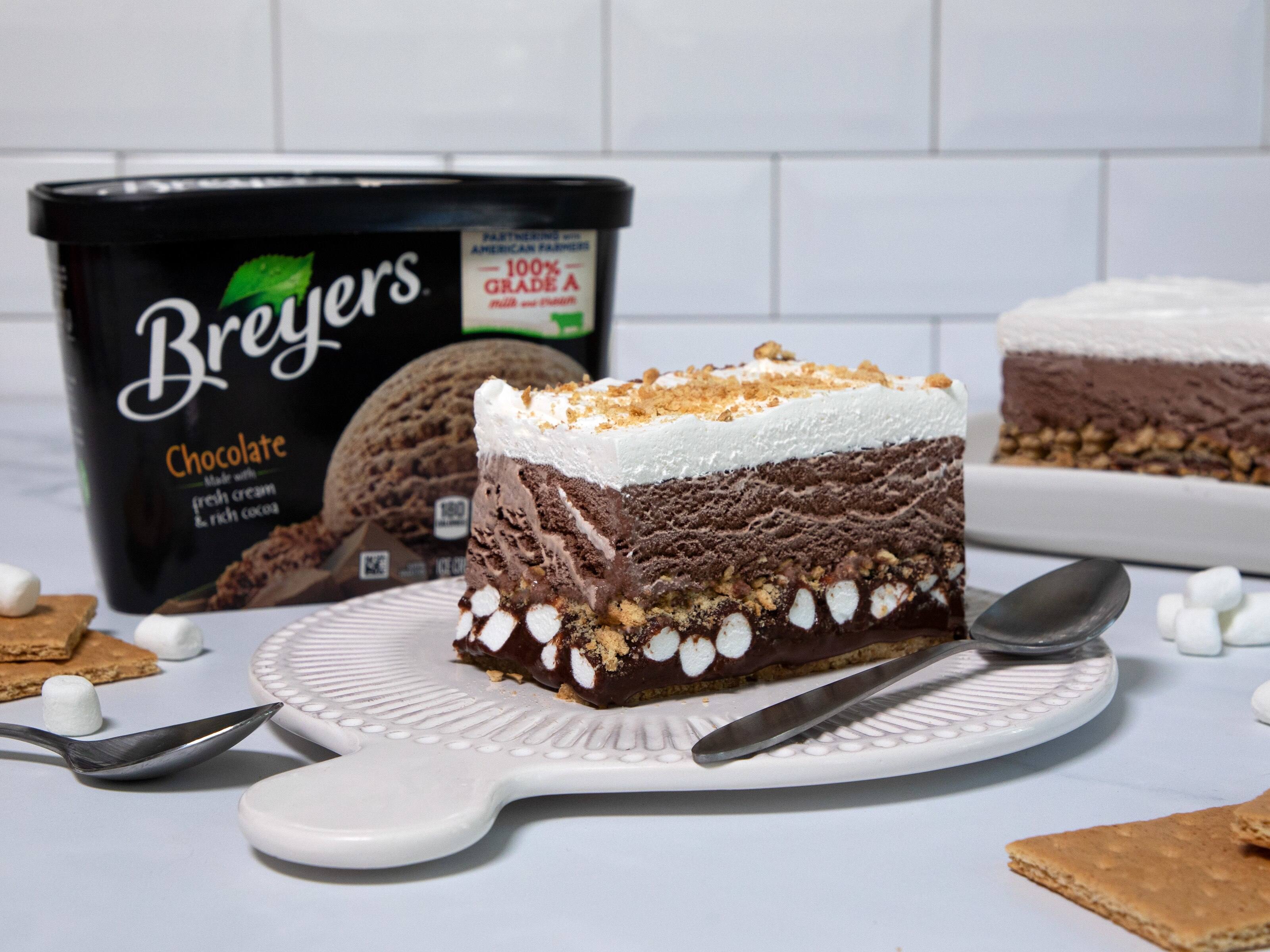 Pastel helado de s'mores