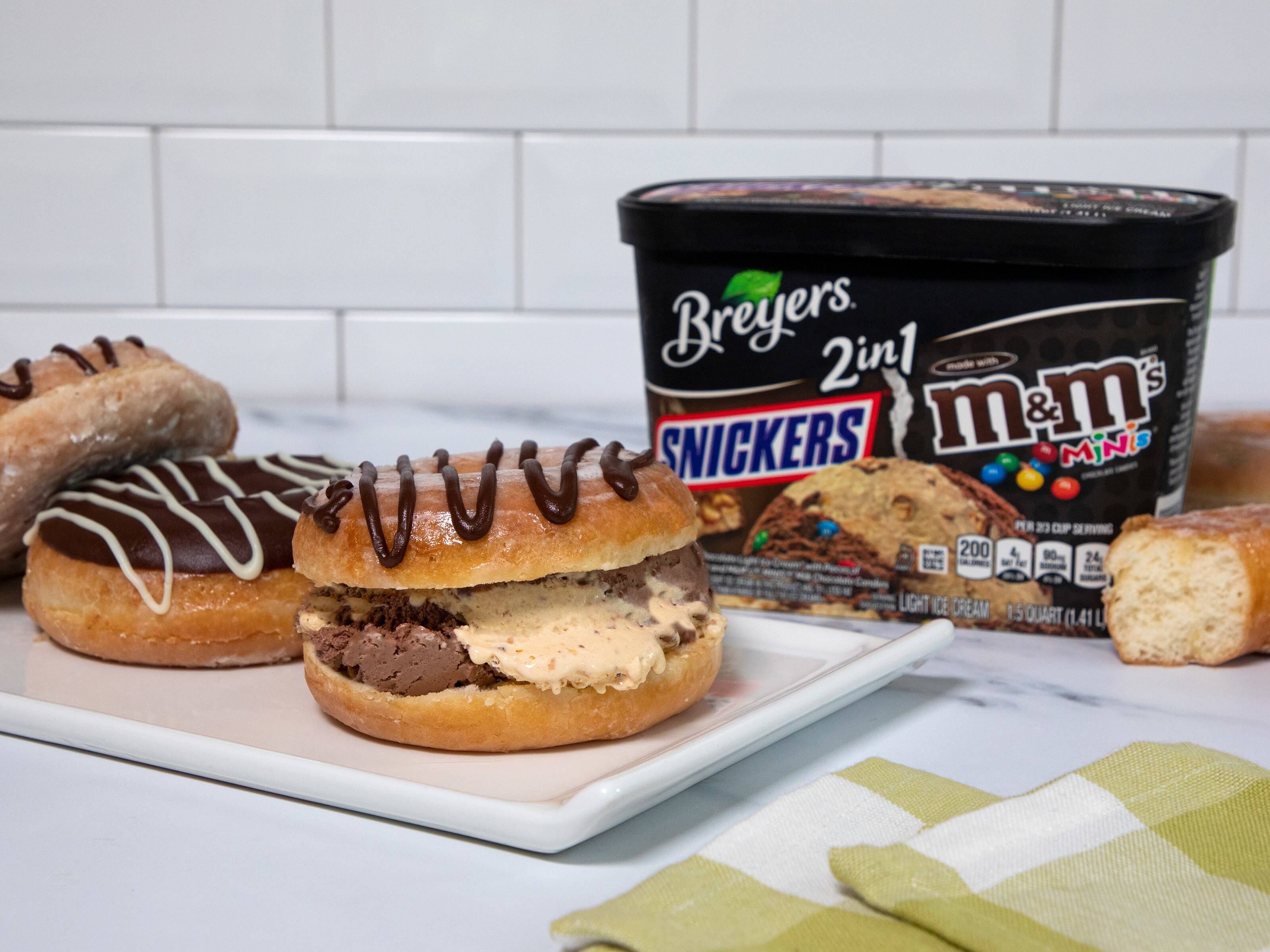 Sándwiches helados tipo rosquilla